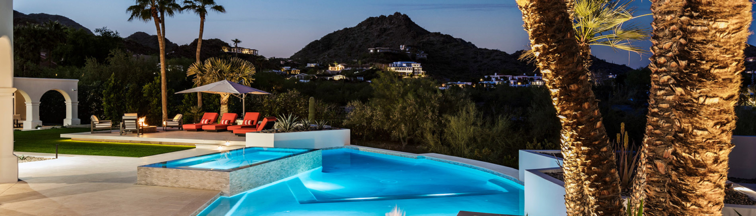 Paradise Valley Pool Remodel- Modern Elegance with Infinity Edge Spa
